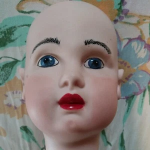 Tete Jumeau Depose Antique Reproduction Doll Head only? - Picture 1 of 12