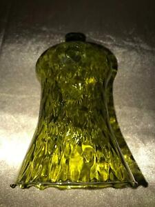 Vintage HOMCO glass 5" peg bottom wall sconce votive cup candle holder green MCM