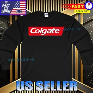 NEW SHIRT COLGATE LOGO LONG SLEEVE T-SHIRT FUNNY USA UNISEX TEE SIZE S-5XL - Picture 1 of 5