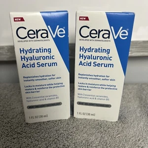 Paquete de 2 sueros faciales hidratantes con ácido hialurónico CeraVe 1 fl oz cada uno #71 - Imagen 1 de 4