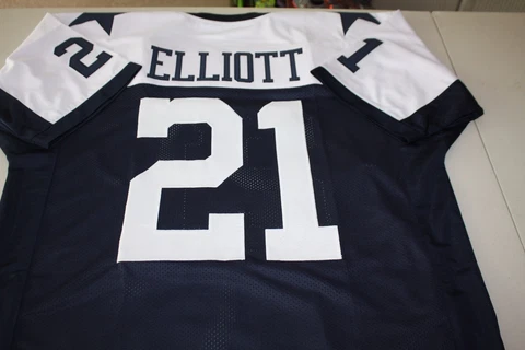 Ezekiel Elliott #21 SEWN STITCHED HOME THANKSGIVING DAY JERSEY SIZE XL ZEKE Cover