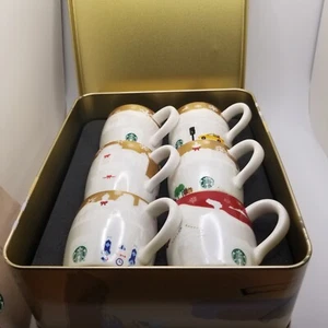 2014 Starbuck Taiwan All That Sparkles 6er Set Demitasse Expresso Dose Neu RAR - Bild 1 von 22