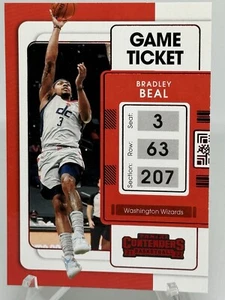 Bradley Beal #23 2021-22 Contenders Game Ticket #71 Red Parallel Miami Heat - Picture 1 of 2