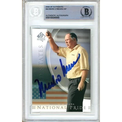 Mark O'Meara Signed 2001 SP Authentic #44 Golf Card AUTO Beckett Slab PGA Tour - Image 1 of 4
