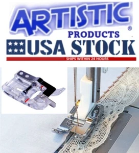 Pie de unión transparente borde B 4130584-45 para máquinas de coser Viking - Imagen 1 de 1
