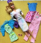 Joli lot vintage-mod mattel poupée Barbie, vêtements, escarpins squishy, accessoires