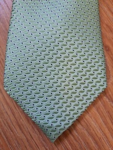 Tommy Hilfiger Silk Mens Tie Green  - Picture 1 of 5