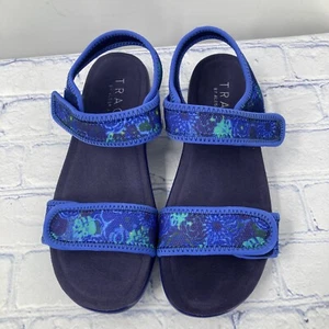 TRAQ by Alegria Womens Size 37 Backstrap Sport Sandals Sparq Baby Bloomer Blue - Picture 1 of 15