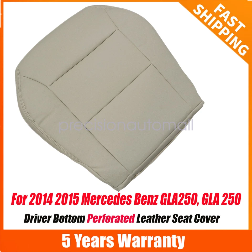 2014 to 2015 For Mercedes Benz GLA250 Driver Bottom Seat Cover Beige "Light Tan" - Imagem 1 de 4