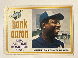 1974 Topps Hank Aaron New All-Time Home Run King #1