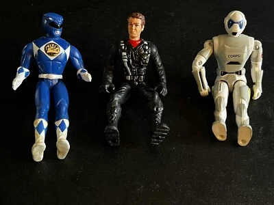 Action Figures Vtg 3 3/4 Lot of 3 1999 Lanyard, 1995 Saban Pwr Rgr & 1998 Nick - Image 1 of 4