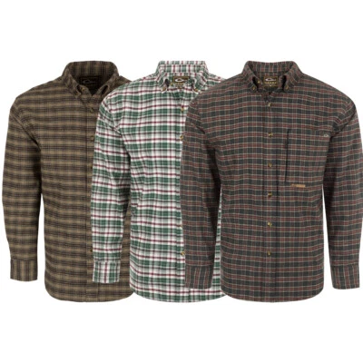 Drake Waterfowl Autumn Brushed Twill Plaid Long Sleeve Shirt - Image 1 of 4