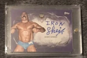2015 Topps WWE Undisputed IRON SHEIK Purple AUTOGRAPH /25 HOF SHEIKY BABY SSP - Picture 1 of 1