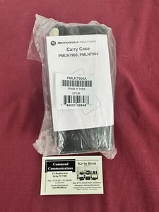 NEW-OEM MOTOROLA PMLN7904A LEATHER CASE SWIVEL HOLSTER BELT LOOP APX6000 APX8000 - Picture 1 of 6