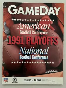 1992 programa de fútbol americano de la NFL WASHINGTON REDSKINS VS ATLANTA FALCONS RARO ANTIGUO - Imagen 1 de 1