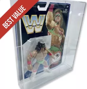 X5 WWE MATTEL RETRO LUCHA LIBRE ESTUCHES ACRÍLICOS Moc PROTECTOR Figura de acción - Imagen 1 de 4