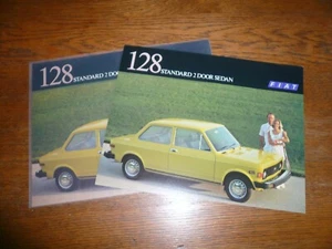 1977 Fiat 128 Standard 2 Door Sedan Sales Brochure/ Flyer- Vintage- Two for One - Picture 1 of 2