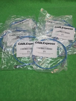 Ultra Slim CAT 6 UTP Blue Patch Cable 28AWG RJ45 Rede 3 pés NOVO LOTE 10 PEÇAS - Imagem 1 de 3