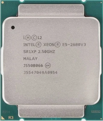 Intel Xeon E5-2680 V3 LGA 2011-3 Server CPU Processors SRIXP 2.50GHz 12 Core - Image 1 of 2