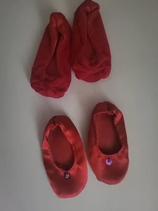 Shoes for Magic Attic Club 18"Doll Red 2 Pair Slipper Shoes - Bild 1 von 4