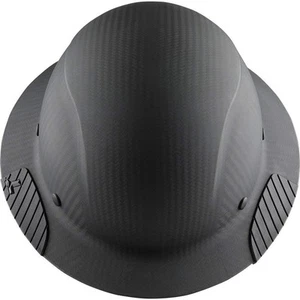 DAX Full Brim Matte Black Carbon Fiber Hard Hat - Picture 1 of 1