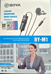 Mikrofon, BOYA BY-M1 Lavalier Mikrofon für Smartphone, DSLR, Camcorders, PC - Bild 1 von 5