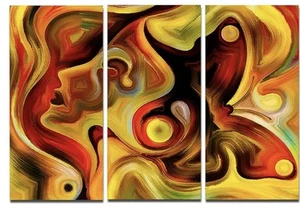 Design art MT6147-36-28 Butterfly's Emotions-Abstract Metal Wall Art, 36x28" - Picture 1 of 1