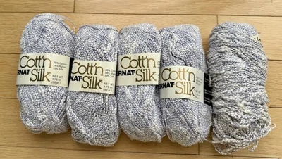 De colección Bernat Cott'n Seda Nubby Peso Peinado Hilo -5 Madejas Violeta 9319 Foto 1 de 3