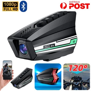 Bluetooth Motorcycle Camera 1080P HD Helmet Headset Motorbike Intercom Recorder - Picture 1 of 7