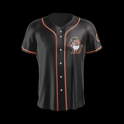 Columbus Clingstones Black Alternative 2025 Baseball Jersey Unisex Printed Gift - Image 1 of 4
