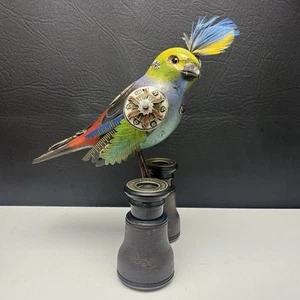 Jim & Tori Mullan MULLANIUM Steampunk Parrot Feathers Opera Glasses Binoculars - Picture 1 of 11