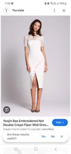 Yeojin Bae Piper Double Crepe Dress Size 6 Good Condition - Picture 1 of 7
