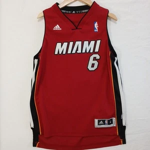 Adidas Lebron James Miami Heat Basketball Ball Jersey Youth Size Medium Nba - Picture 1 of 4
