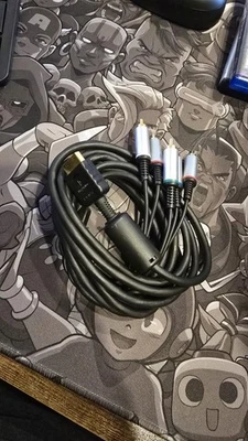 Cavo AV OEM originale Sony Playstation 2 3 HD YPbPr componente PS2 e PS3 punta oro - Immagine 1 di 2