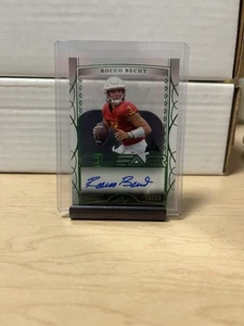 Rocco Becht 2022 Leaf Trinity Clear GREEN Autograph Auto RC #'d 13/20 - Picture 1 of 2