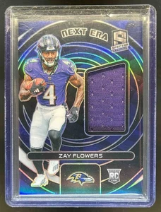 2023 Panini Spectra Zay Flowers Next Era Jersey Rookie RC #24/99 Ravens - Picture 1 of 2