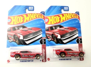 Hot Wheels ’71 Mustang Funny Car Red #175 175/250 - 2025 Mustang 60 -2PCS - Picture 1 of 2
