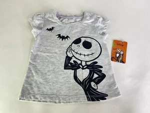 Disney Nightmare Before Christmas Jack Short Sleeve T-Shirt Top Kids Girls 4T - Picture 1 of 6