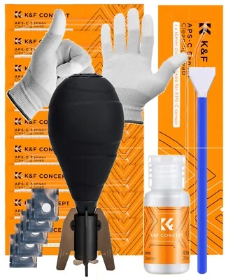 Minadax KF APS-C Sensor Reinigung 16mm 10 Swabs + Blasebalg mit Filter - Bild 1 von 4