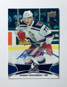 Evgeny Svechnikov 2016-17 Upper Deck AHL Autographs #137 Grand Rapids Griffins - Bild 1 von 3