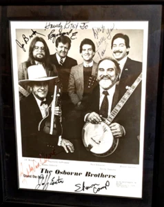 Osborne Brother Signed Grand Ole Opry Photo Pete Kuykendall Estate Bluegrass HOF - Picture 1 of 16