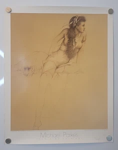 Michael Parkes Swan King Edition DANAE poster 1991 19 3/4" X 21 3/4" Poster - Picture 1 of 13