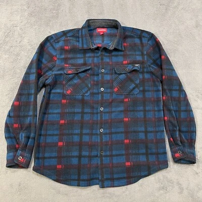Unionbay Blue Plaid Long Sleeve Button Up Flannel Collared Shirt Jacket Men XL - Image 1 of 4