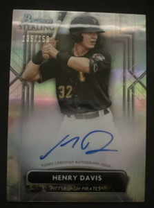 2022 Bowman Sterling HENRY DAVIS Refractor Auto /150 Pirates