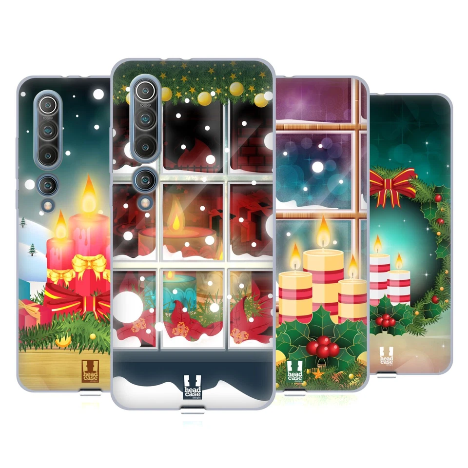 FUNDA DE GEL SUAVE HEAD CASE DESIGNS VELAS NAVIDEÑAS PARA TELÉFONOS XIAOMI. Foto 1 de 4