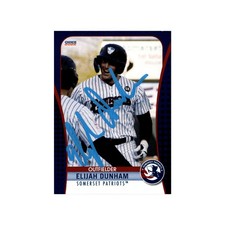 Elijah Dunham 2022 Choice Autographed MILB Somerset Patriots Trading Card