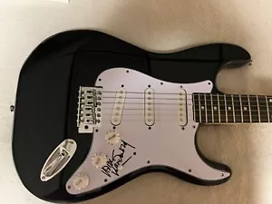 Guitarra Eléctrica Adrian Vandenberg Whitesnake Firmada Autografiada Negra Prueba - Imagen 1 de 3