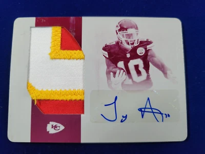 🌟 2016 Tyreek Hill RC National Treasures 1/1 PLATE 3-Color Patch AUTO - Image 1 of 3