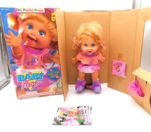 Vintage 1990 Galoob So Playful Penny 13" Baby Gesicht Puppe mit Box - Bild 1 von 6