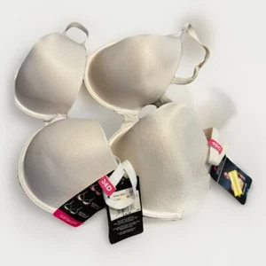 2er Set Maidenfoam Push-up BHs Gr. 34D & 40C weiß - Bild 1 von 10